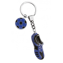 KEY CHAIN FOOTBALL SHOE BLUE/BLACK