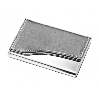 
                                            Визитница металлическая с серым PU покрытием
                                            