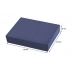 Визитница металлическая с покрытием из искусственной кожи, синяя Визитница металлическая с покрытием из искусственной кожи, синяя