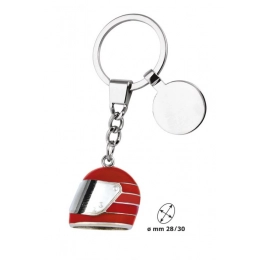 KEY CHAIN HELMET RED WITH COIN