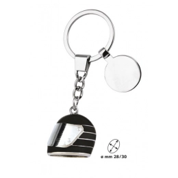 KEY CHAIN HELMET BLACK WITH COIN
