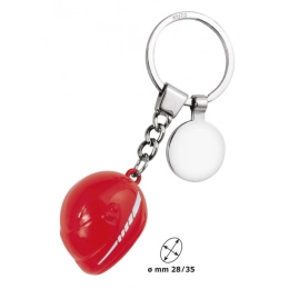 KEY CHAIN HELMET BIG REDWITH COIN