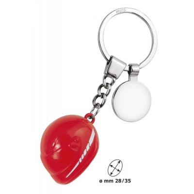 
                                            KEY CHAIN HELMET BIG REDWITH COIN
                                            