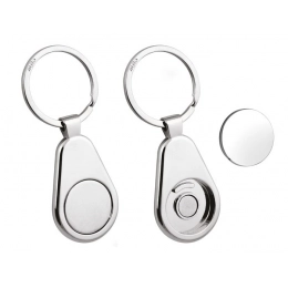 KEYCHAIN WITH TROLLEY COIN