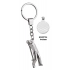 KEY CHAIN STEEL GOLF WITH COIN