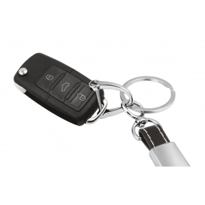 
                                            KEY CHAIN SHINY METAL BLACK LEATHER
                                            