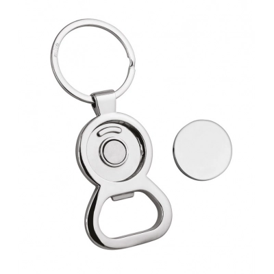 
                                            KEY CHAIN BOTTLE OPENER WITH COIN
                                            