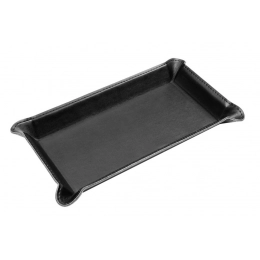 BLACK PU VALET TRAY 25x14,5 cm