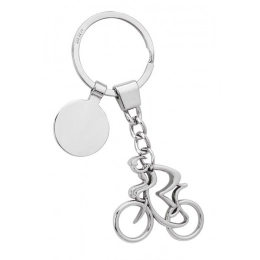 PORTACHIAVI BICI STILIZZATA CON GETTONE