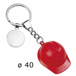 RED HELMET KEY RING HELMET D=40mm