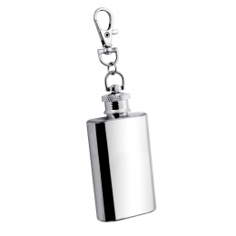 STEEL FLASK WITH SPRING CLIP 59,1 ml-2oz