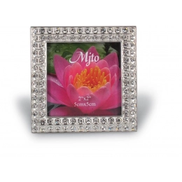PHOTOFRAME SILVER CRYSTAL - 50x50 mm