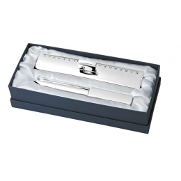 SET (2 pcs) LETTER OPENER & RULER