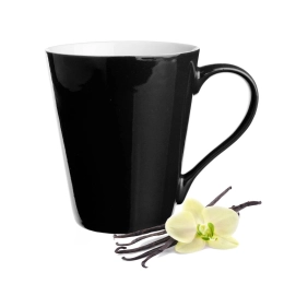 Керамическая кружка 250 мл черная снаружи