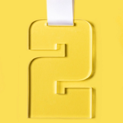 
                                                SECOND PLACE medal in gift box, 65x100x5 mm, acrylic
                                                