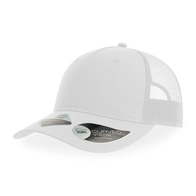 
                                            ZION baseball cap, 5 panels, mesh, 100% recycled polyester, closure, white
                                            