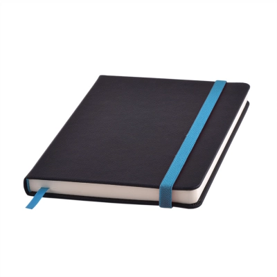 
                                                Undated Ray diary, A5, black/blue, cream block, without a crop
                                                