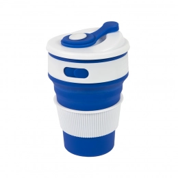 Стакан складной BUTTON;  300 мл, силикон, красный