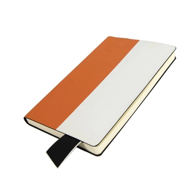 
                                                Business notebook UNI, A5, white-red, soft cover, ruled, black lace.
                                                