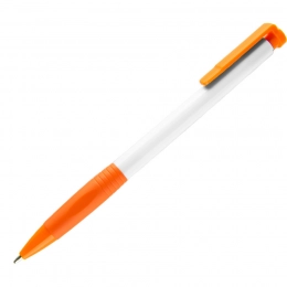 N13, ballpoint pen with grip, plastic, white