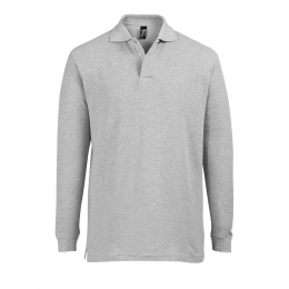 Men's Long Sleeve Polo Shirt STAR