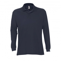 Men's Long Sleeve Polo Shirt STAR