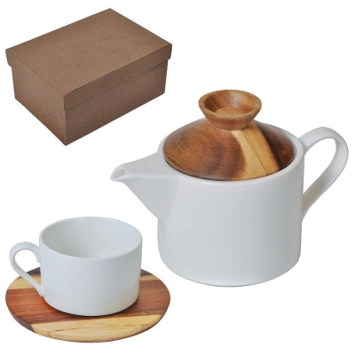 
                                            Set ''Andrew'': tea pair and teapot in a gift box
                                            