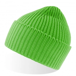 Hat OAK in ribbed knit, with a lapel, in Polylana® yarn
