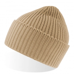 Hat OAK in ribbed knit, with a lapel, in Polylana® yarn