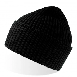 Hat OAK in ribbed knit, with a lapel, in Polylana® yarn