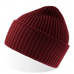 Hat OAK in ribbed knit, with a lapel, in Polylana® yarn