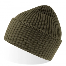Hat OAK in ribbed knit, with a lapel, in Polylana® yarn