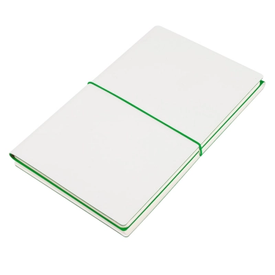 
                                                Business notebook ''Combi'', 130 * 210 mm, white-green, cream endpaper, flexible cover, checkered / nelin
                                                