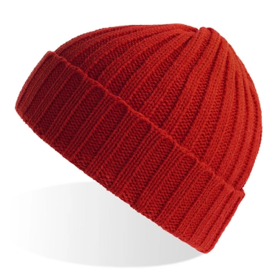 
                                                SHORE knitted beanie with a cuff made of rPET/recycled polyester material.
                                                