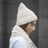 Beanie knitted hat with TIES© half-wool