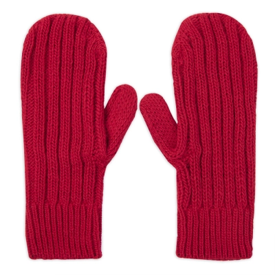 
                                                Knitted mittens with ties© half-wool
                                                
