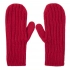 Knitted mittens with ties© half-wool