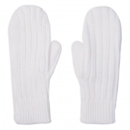 Knitted mittens with ties© half-wool