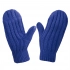 Knitted mittens with ties© half-wool