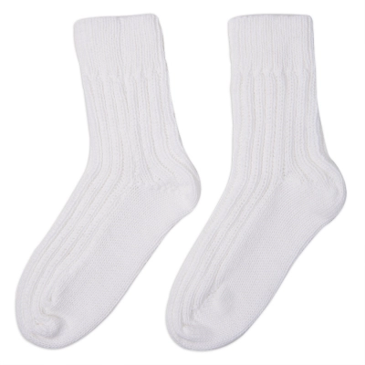 
                                                Knitted socks with ties© half-wool
                                                