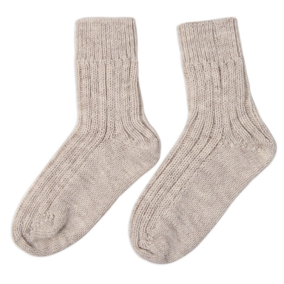 
                                                Knitted socks with ties© half-wool
                                                