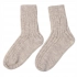 Knitted socks with ties© half-wool
