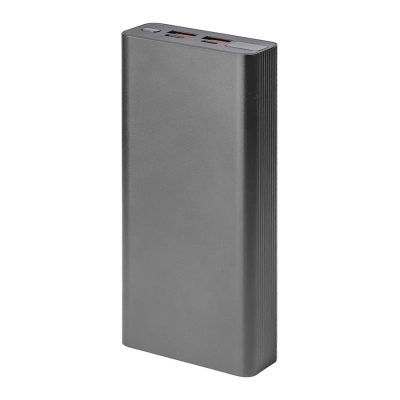 
                                            Universal battery OMG Iron line 20 (20000 mAh), metal, silver, 14.7x6.6x2.7 cm.
                                            