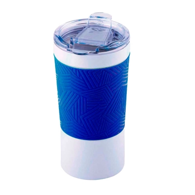 
                                                Vacuum thermo mug 'Funny ''white, blue silicone
                                                