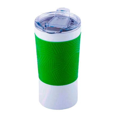 
                                            Термокружка вакуумная 'Funny'' белая, голубой силикон
                                            