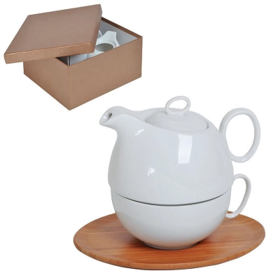 
                                            Set ''Mila'': teapot and tea pair in a gift box
                                            