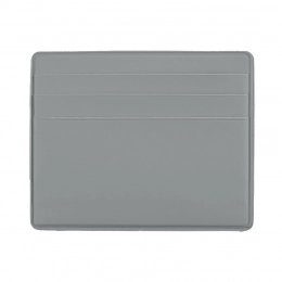 Blue PU soft touch wallet for 6 cards with a money compartment.