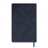 Undated green Muse diary, A5, with a decorative stripe, brown color, cream block.