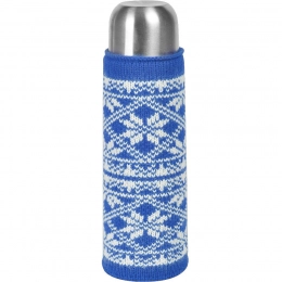 Knitted cover for bottle/thermos 