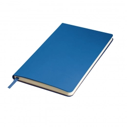 SIMPLY FLEX business notebook, A5, blue, cream block, checkered